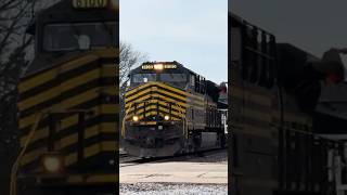 NS 8100 (Nickel Plate) leads MNPPR. Maple Park IL 2/1/2025 #train #railroad #railway #railfaning