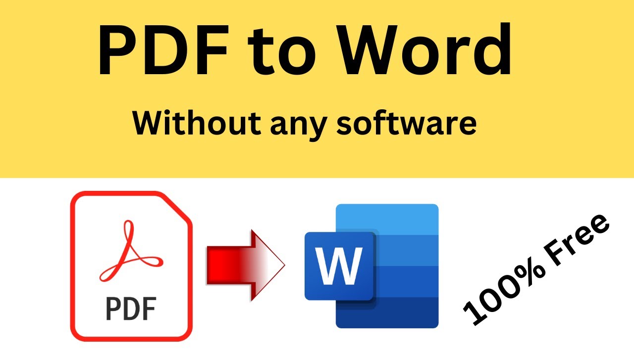 How To Convert PDF To Word - PDF To Word Without Losing Formatting ...