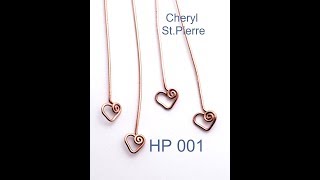 Heart head pin -  Cheryl St.Pierre of Majestic Wire Artworks