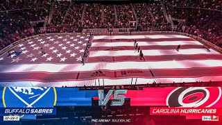 Buffalo Sabres vs Carolina Hurricanes 11/4/2022 NHL 23 Gameplay