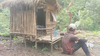 solo camping di hutan -membuka lahan untuk berkebun