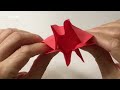 origami poppy flower 折纸罂粟花