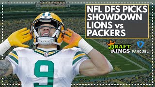 NFL DFS Picks for Thursday Night Showdown, Lions vs Packers: FanDuel & DraftKings Lineup Advice
