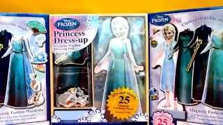 Disney Frozen Elsa Dress-Up Magnetic Wooden Doll Magnetic Fashion Wardrobe l Kids Balloonsand Toys