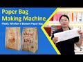 Paper Bag Making Machine Flat Bottom Paper Bag With Window and Inline Flexo Printing