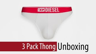 Diesel 3 Pack Mens Thong Briefs