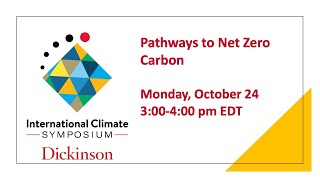 Pathways to Net Zero Carbon