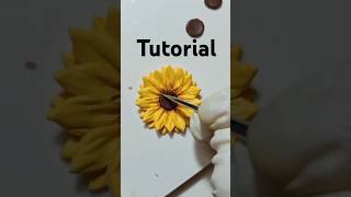 Sunflower polymer clay tutorial #diy #howtomakebeadedearrings #floweraccessories