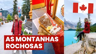 Os LAGOS mais lindos do CANADÁ!🇨🇦Passeio em BANFF, dica de hotéis nas Rockies +sobremesa canadense 🦫