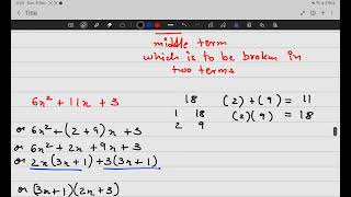 8.12.24 factorization type 4 trinomial middle term factorization