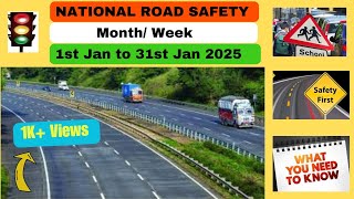 National Road Safety Month/Week 2025 in Hindi | Background \u0026 Objectives | Plan Safety Activities