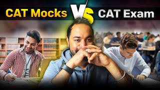 Real CAT Mock Vs CAT Exam Analysis | IIM Calcutta Based Paper Pattern | Difficulty Level #catexam