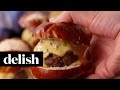 Beer Cheese Sliders | Delish