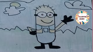 How to Draw Minion Step by Step Easy||minion drawing easy|| minion draw easily