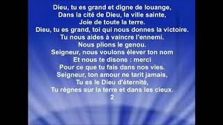 Dieu Tu Es Grand Et Digne Louange Vivante Sylvain Freymond Rolf