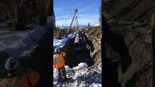 42 inch pipeline lowering in#like #fun #pipelines #short #shortsfeed #shortvideo #shorts