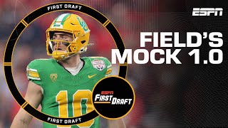 Mel Kiper Jr. Reacts to Field Yates' Mock Draft 1.0 | FIRST DRAFT
