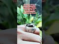 cincin batu akik natural yaman wulung motif bulu merak kristal kinclong natural original