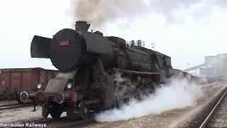 Steam in Bosnia 2011, part 3. Coal trains with former German class 52 locomotives.