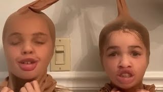 A weird trend but we had to try it. #funnyvideo #twins #viral