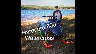 First test of the Arctic Cat Hardcore watercross sled