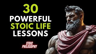 30 Stoic Life Lessons Most Men Learn Too Late #lifelessons #stoicism