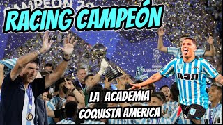 RACING CAMPEON 🏆LA SUDAMERICANA ES DE LA ACADEMIA🏆COSTAS EL HINCHA QUE SE METIO A LA CANCHA🏆