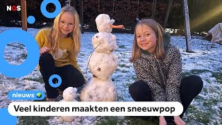 Sneeuw en gladde wegen in delen van Nederland