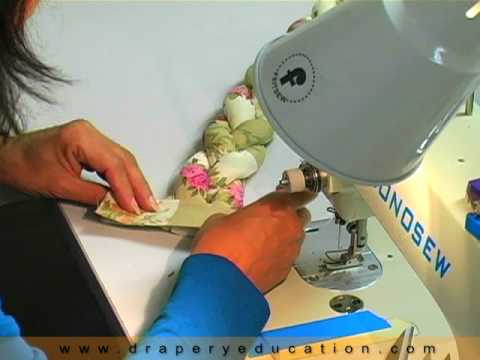 Part 4, How to make a jumbo welt braided tieback Part 4, How to make a jumbo welt braided tieback