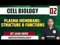 Plasma Membrane: Structure & Functions | Cell Biology 02 | Biotechnology | IIT JAM 2023