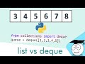 queue | list vs collection | simple PYTHON TUTORIALS | #Shorts