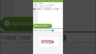 Remove element from array in PHP #shorts #php #programming #coding #codingwithpeace