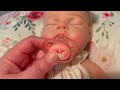 temu silicone reborn baby girl doll blanket reveal she can drink u0026 wet