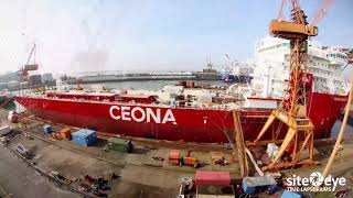 Ship Build Time-lapse - The Ceona Amazon Ship, Germany