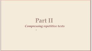 COMP526 Unit 7-4 2020-03-23 Compression: Run-Length Encoding