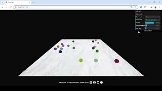 #2 – "Dropping Balls – Interactive 3D Animation!" | Three.js | WebGL