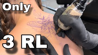 Stippling tattoo real time / stippling shading tattoo / how to tattoo stipple shading 😎😍