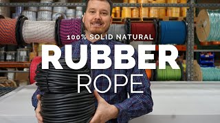 100% Solid Natural Rubber Rope | Cargo Rope