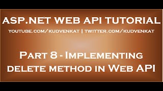 Implementing Delete method in ASP NET Web API
