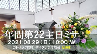 29/08/2021(日) 10 AM 『年間第22主日 ミサ (B年)』