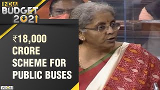 Indian FM: ₹18,000 cr to support the augmentation of Public Bus Transport Services | Union Budget