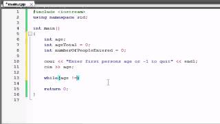 IF C++ Programming Tutorials 20 Sentinel Controlled Program