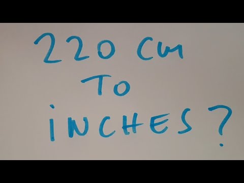What size is 220 cm?