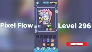 🎮 Pixel Flow Level 296 Walkthrough | Go Answer 🧩✨