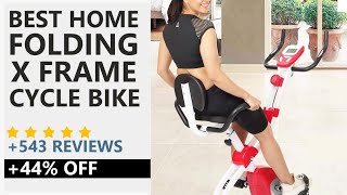 Folding X Frame Cycle Exercise Bike India | Home Indoor Exercise Cycle India