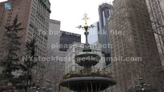 Manhattan Civic Center_65 #4K #City Hall Park #Jacob Mould Fountain