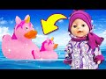 Est-ce que les canards-licornes existent vraiment? Bébé born pour filles. Jeux avec Maya et Lina.