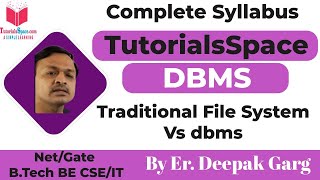 1.3- Traditional File System Vs dbms | database management system | dbms vs file system- dbms course