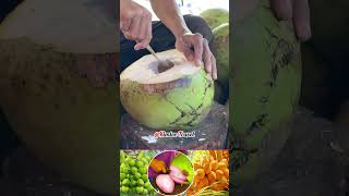 Only $1 Original Coconut Juice #shorts #fruit #health #drink #skills #coconut #ninja #food #travel