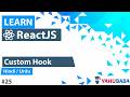 ReactJS Custom Hook Tutorial in Hindi / Urdu